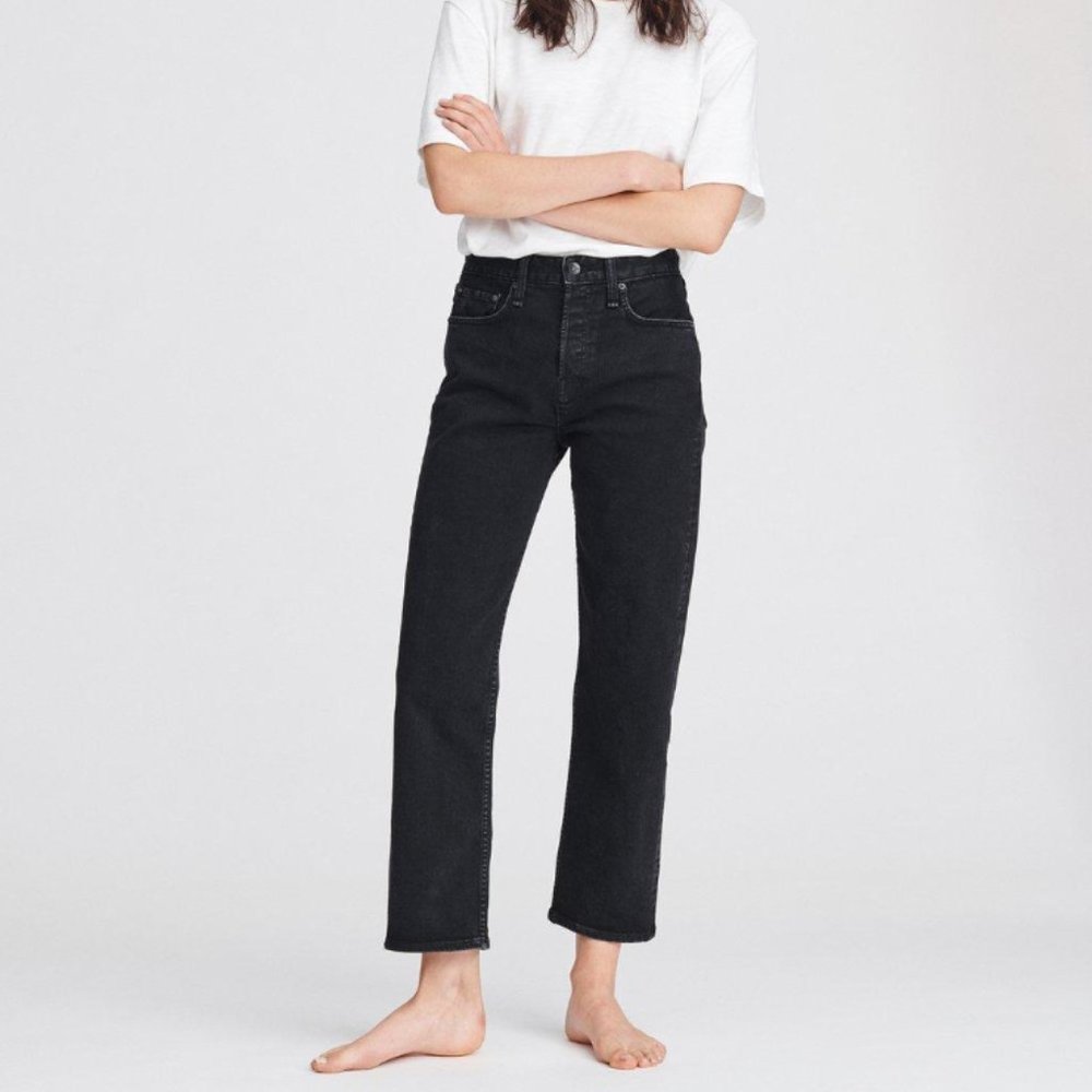 Rag & Bone Maya High-Rise Ankle Straight Jeans Size 27